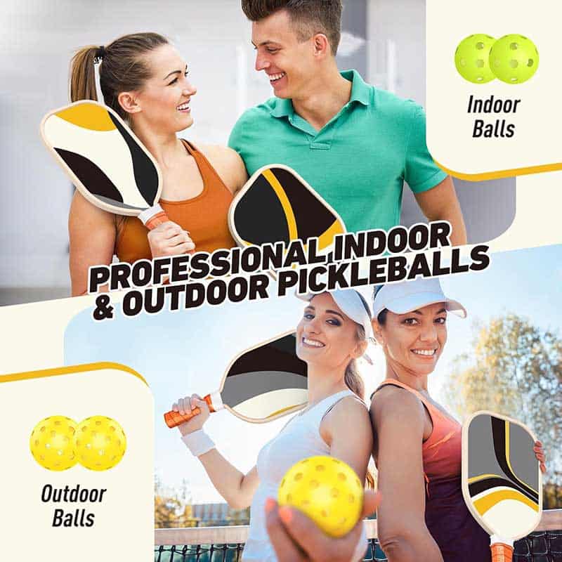 Pickleball Paddles Set of 4